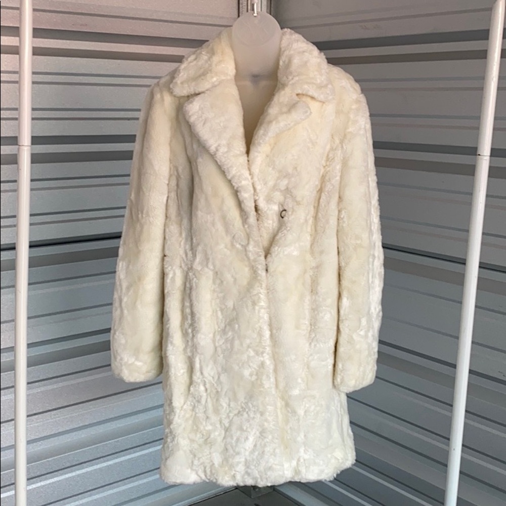 Women’s INC fuzzy “Polar Bear” coat